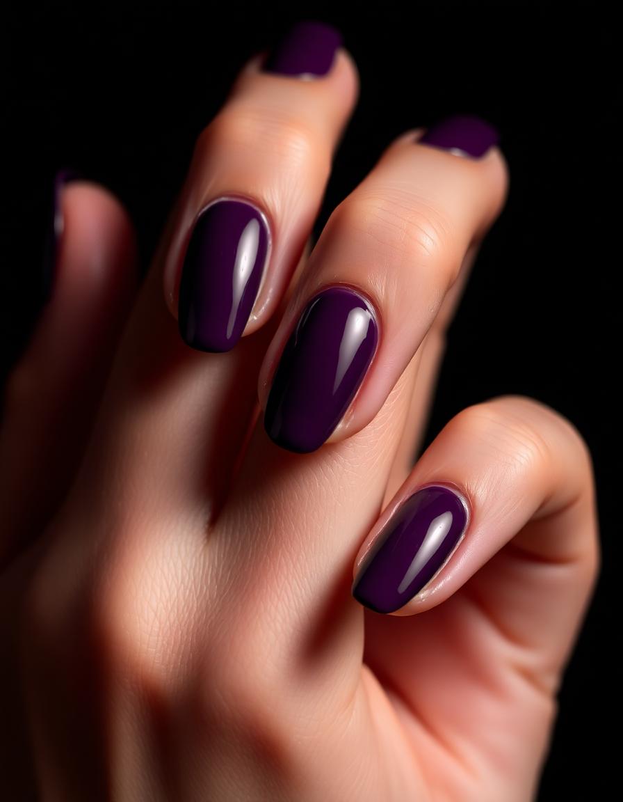 Nagų darbas – Plum gloss